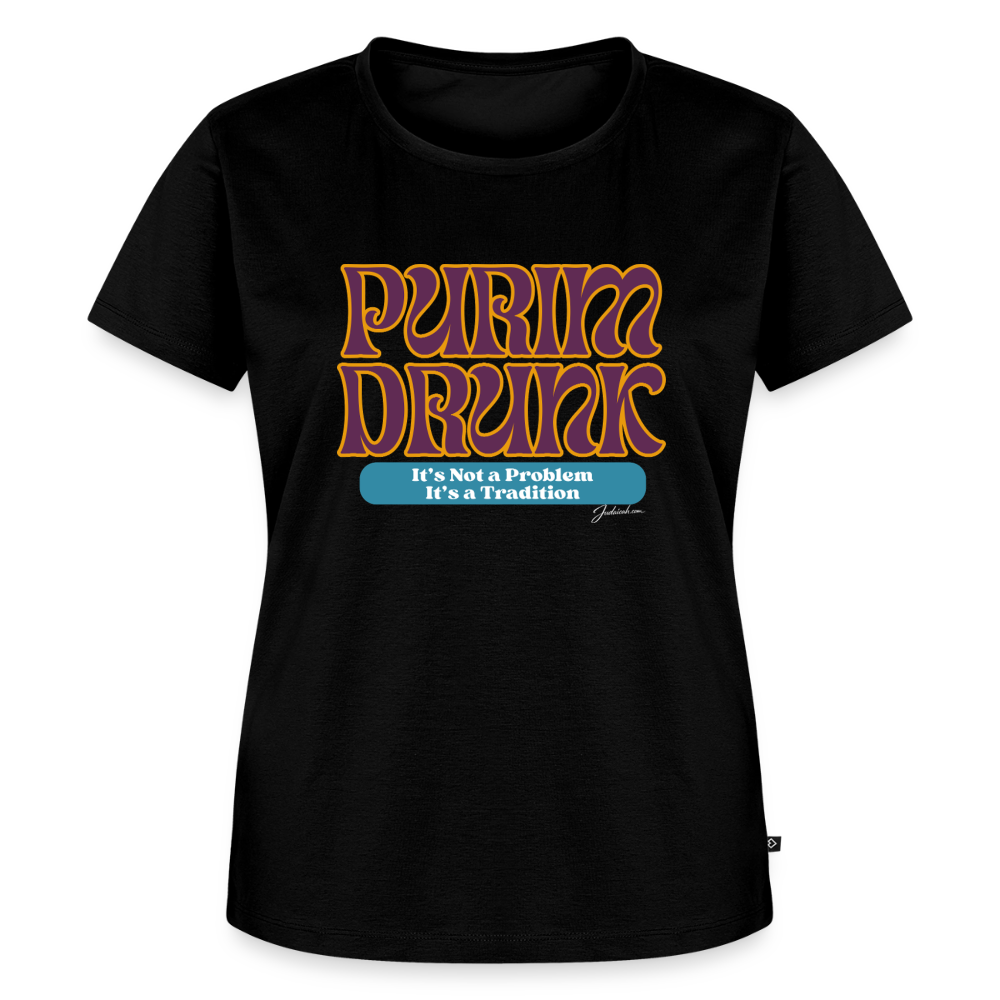 Purim Drunk Women’s Premium T-Shirt - black