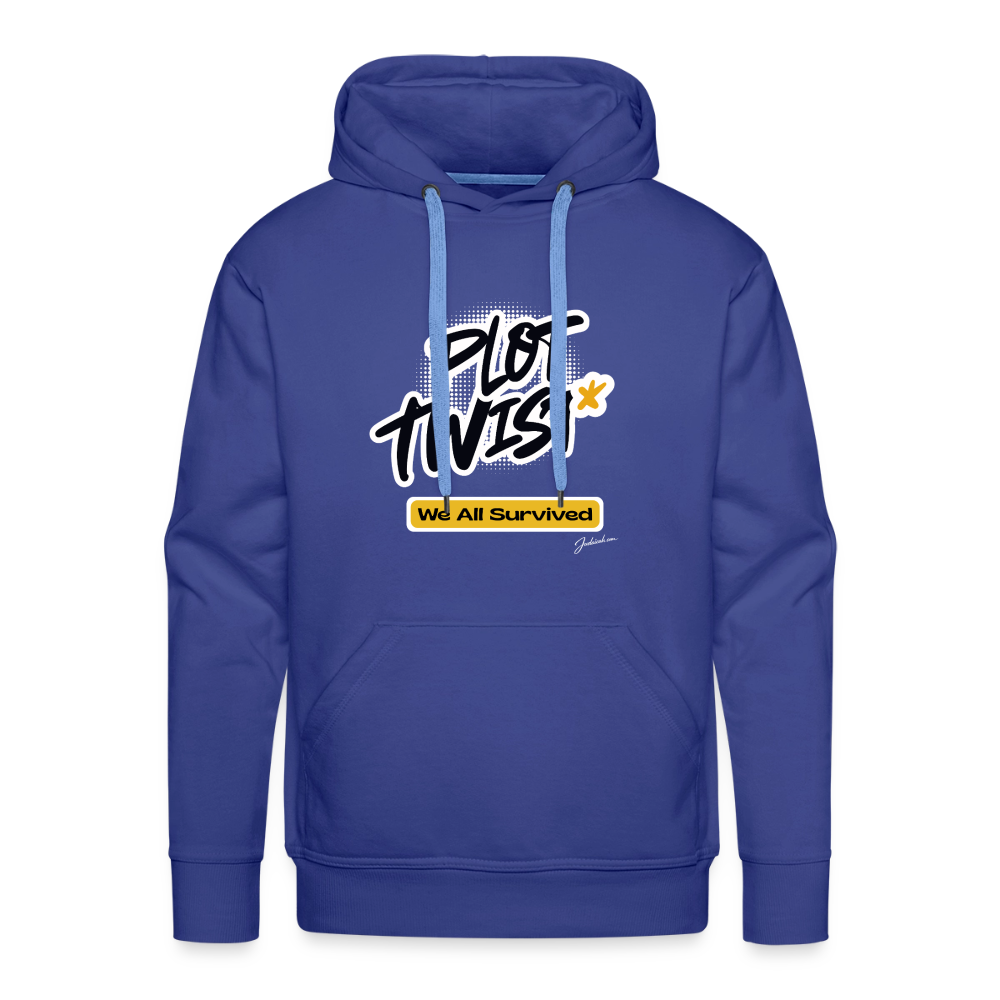 Plot Twist Men’s Premium Hoodie - royal blue