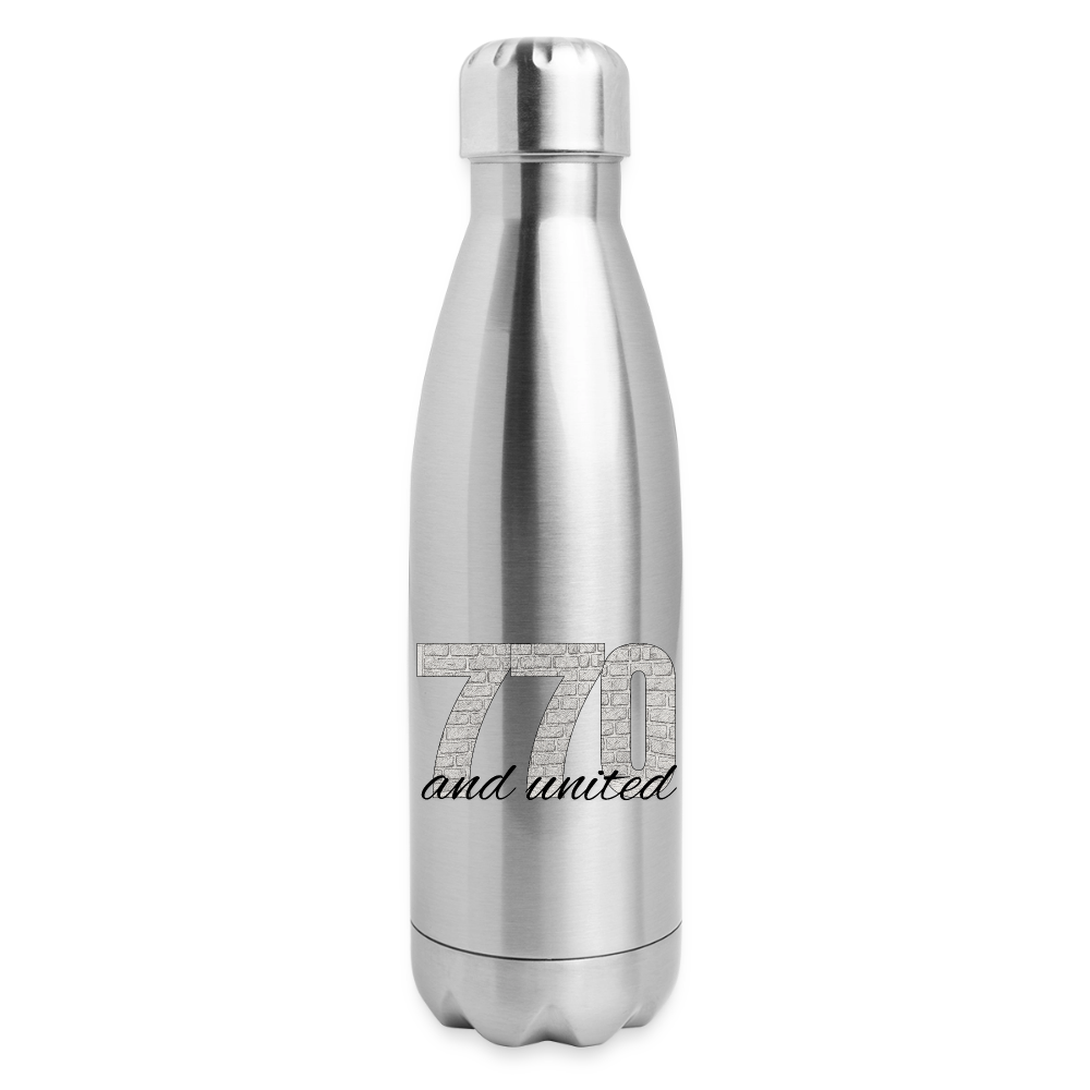 770 And United Insulated Stainless Steel Water Bottle - silver