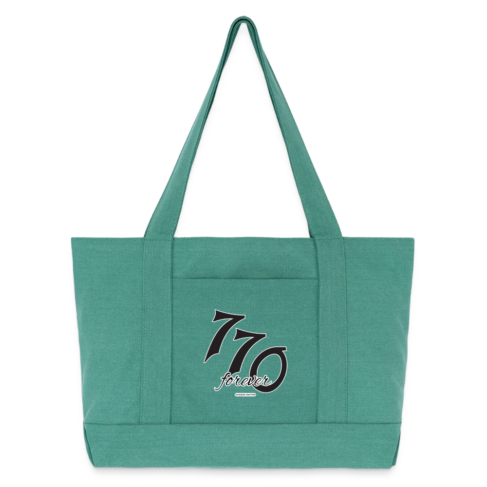 770 Forever Cotton Pigment Dyed Tote Bag - mermaid green