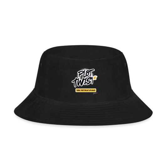 Plot Twist Bucket Hat - black
