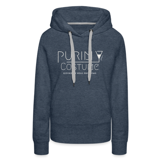 Purim Costume Women’s Premium Hoodie - heather denim