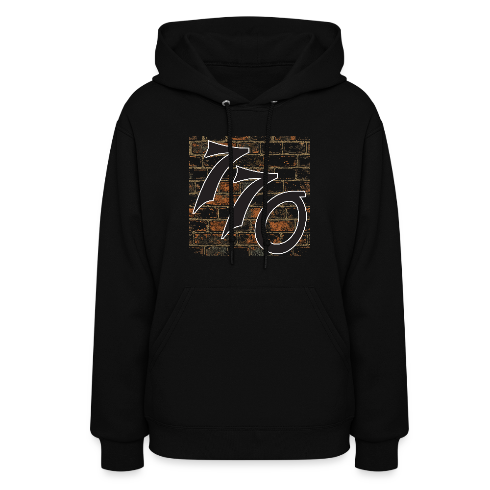 770 Brick Wall Women's Hoodie - black