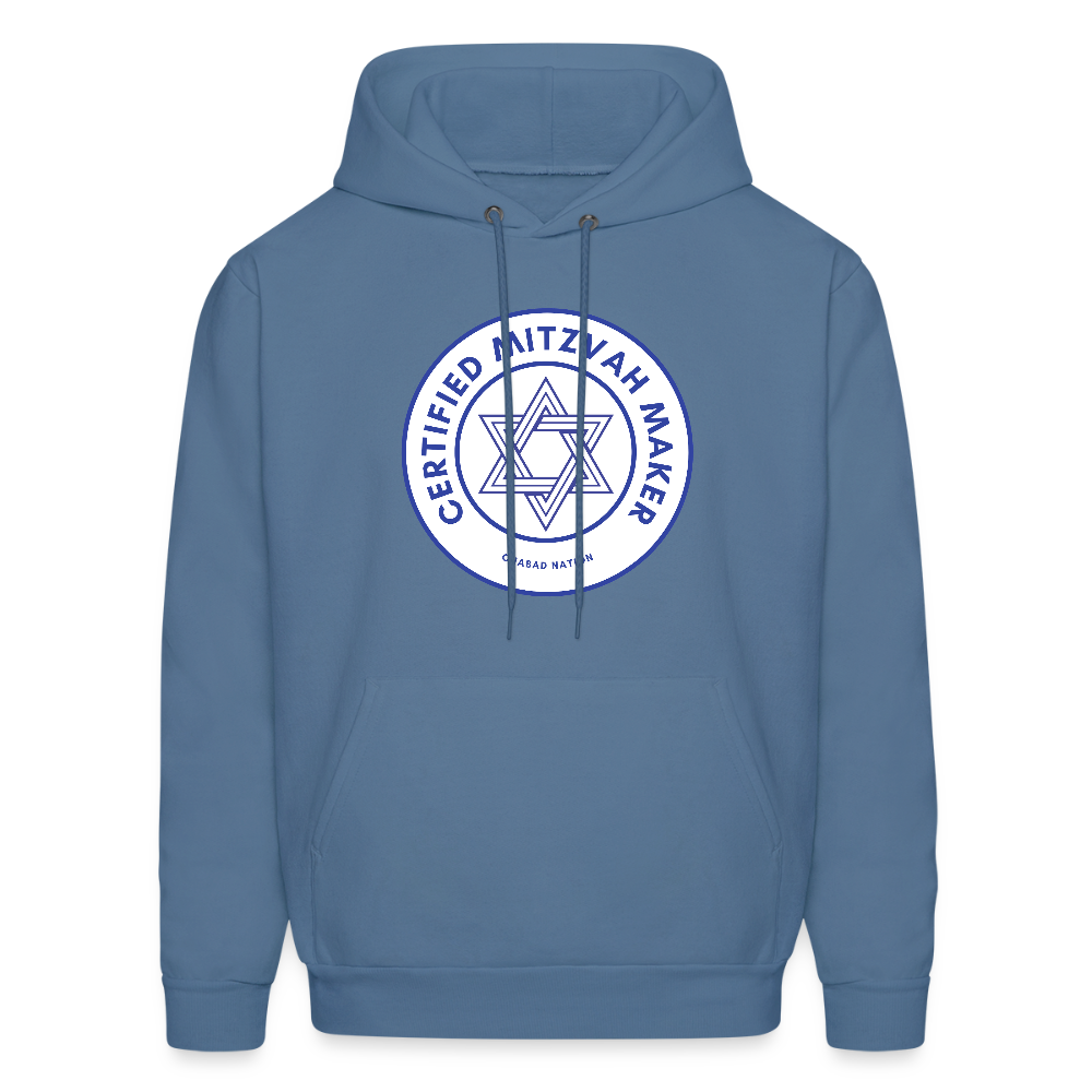 Certified Mitzvah Maker Men's Hoodie - denim blue
