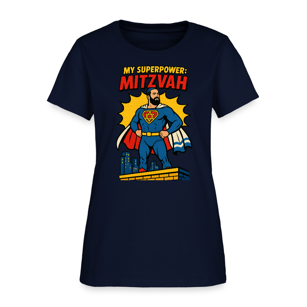 My Superpower: Mitzvah Women's T-Shirt - navy