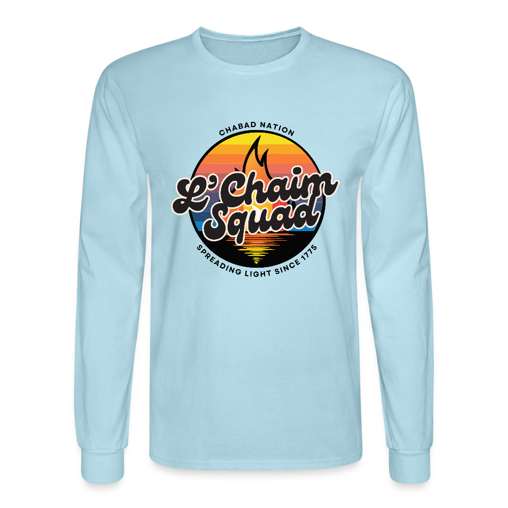 L’Chaim Squad – Spreading Light Men's Long Sleeve T-Shirt - powder blue