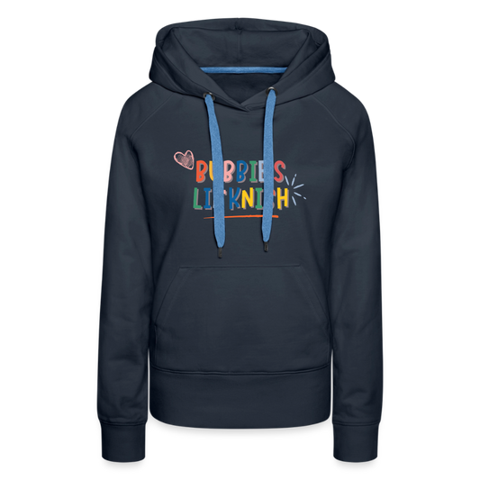 Bubbie's Lil' Knish Women’s Premium Hoodie - navy