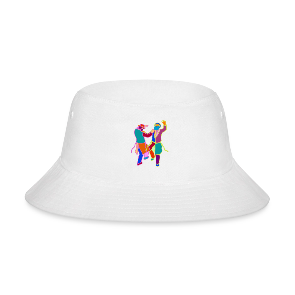 Colorful Dancing Rabbis Bucket Hat - white