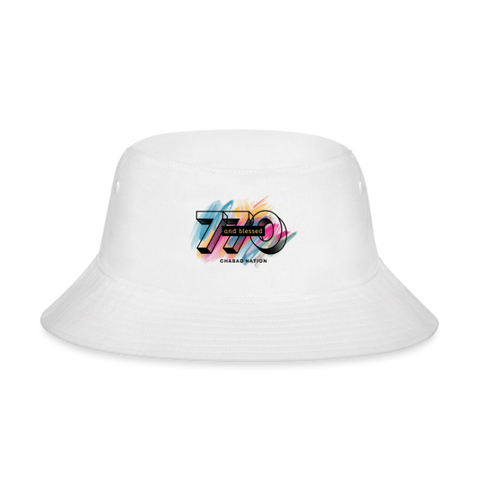 770 And Blessed Bucket Hat - white