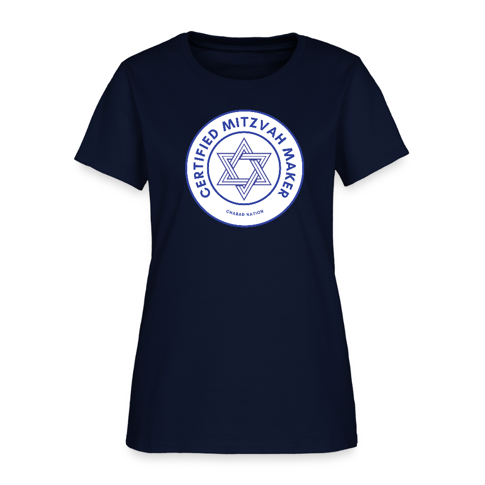 Certified Mitzvah Maker Women's T-Shirt - navy