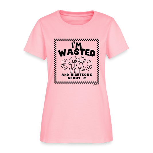 Wasted & Righteous Women's T-Shirt - pink