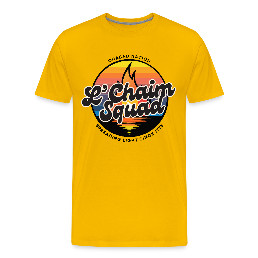 L’Chaim Squad – Spreading Light Men's Premium T-Shirt - sun yellow