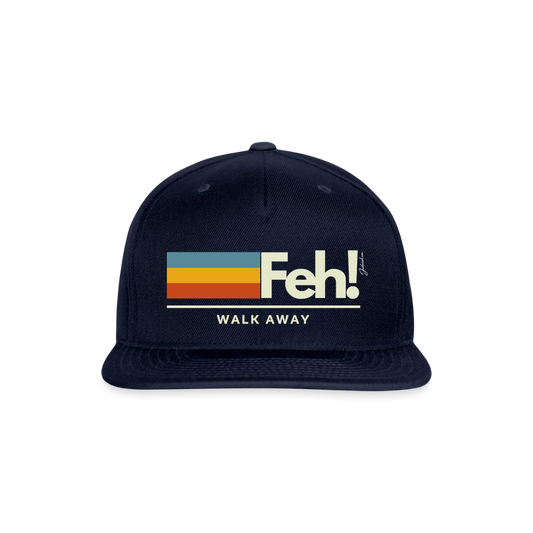Feh! Snapback Baseball Cap - navy