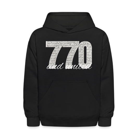 770 And United Light Kids' Hoodie - black