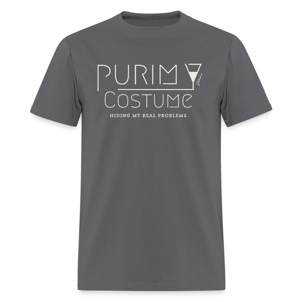 Purim Costume Men's T-Shirt | GILDAN 5000 - charcoal