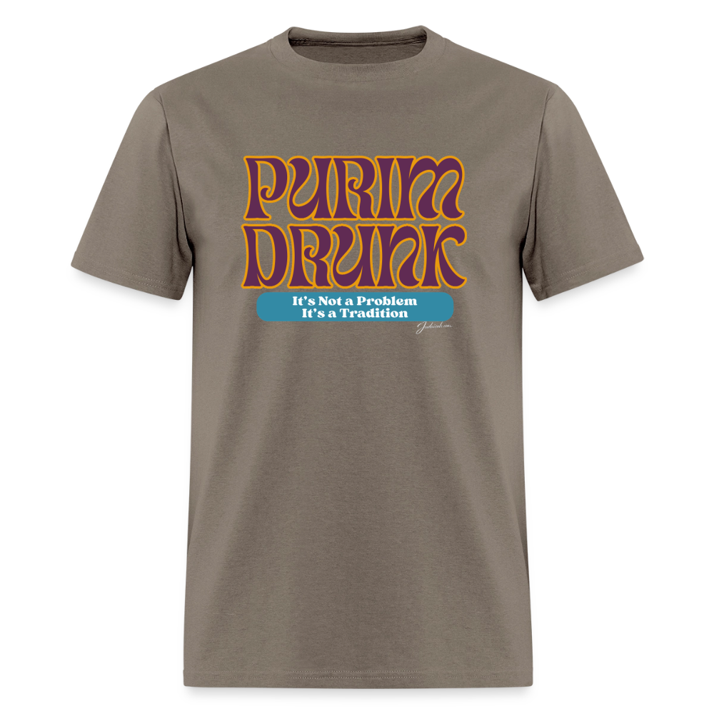 Purim Drunk Men's T-Shirt | GILDAN 5000 - safari