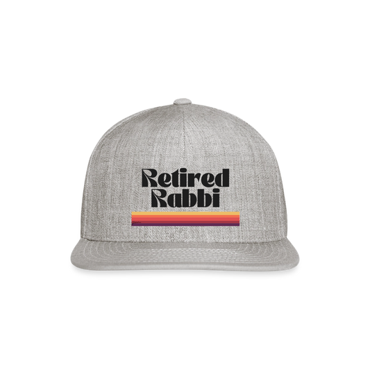 Retired Rabbi Snapback Baseball Cap - heather gray