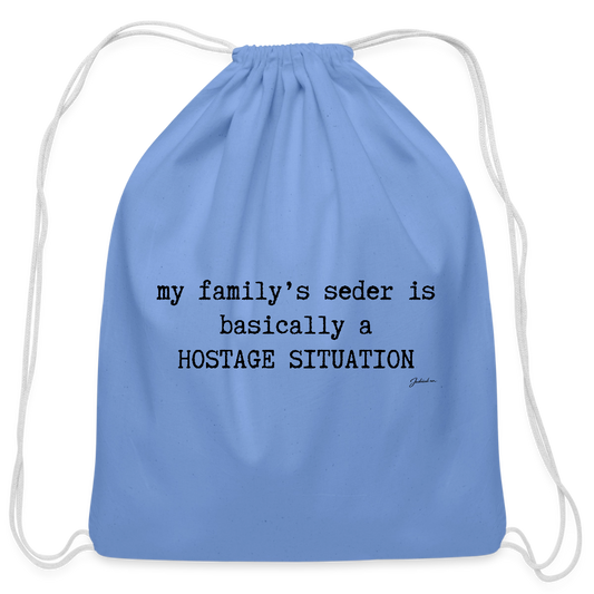 True Freedom 5786 Cotton Drawstring Bag - carolina blue
