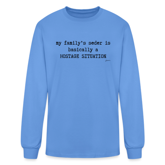 Seder Hostage Men's Long Sleeve T-Shirt - carolina blue