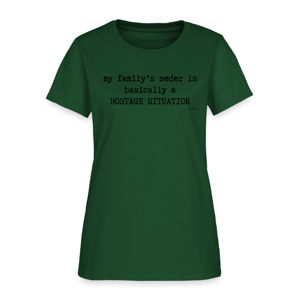 Seder Hostage Women's T-Shirt - forest green