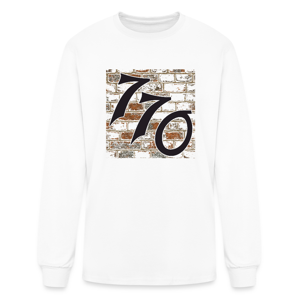 770 Brick Wall Men's Long Sleeve T-Shirt - white