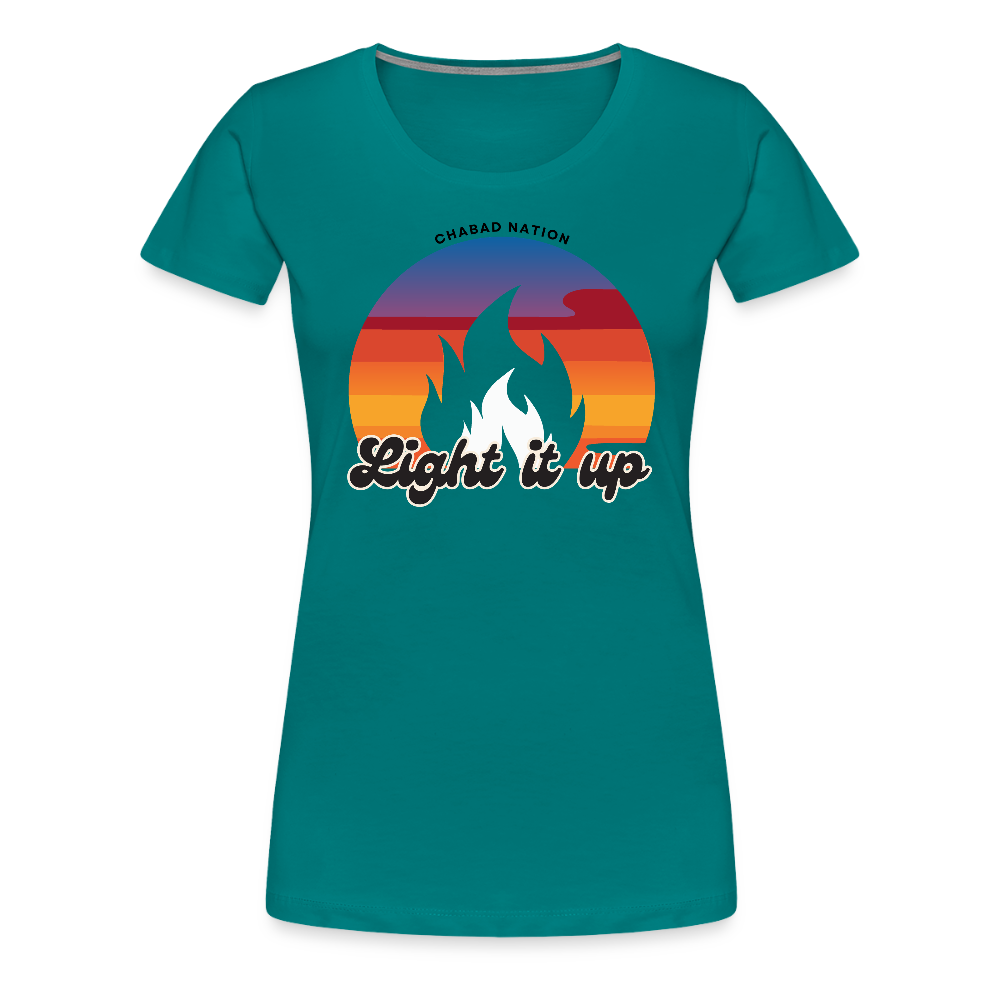 Light It Up Women’s Premium T-Shirt - teal