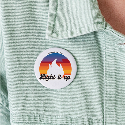 Light It Up Buttons large 2.2'' (5-pack) - white