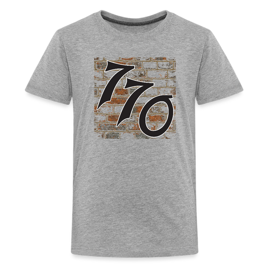 770 Brick Wall Kids' Premium T-Shirt - heather gray