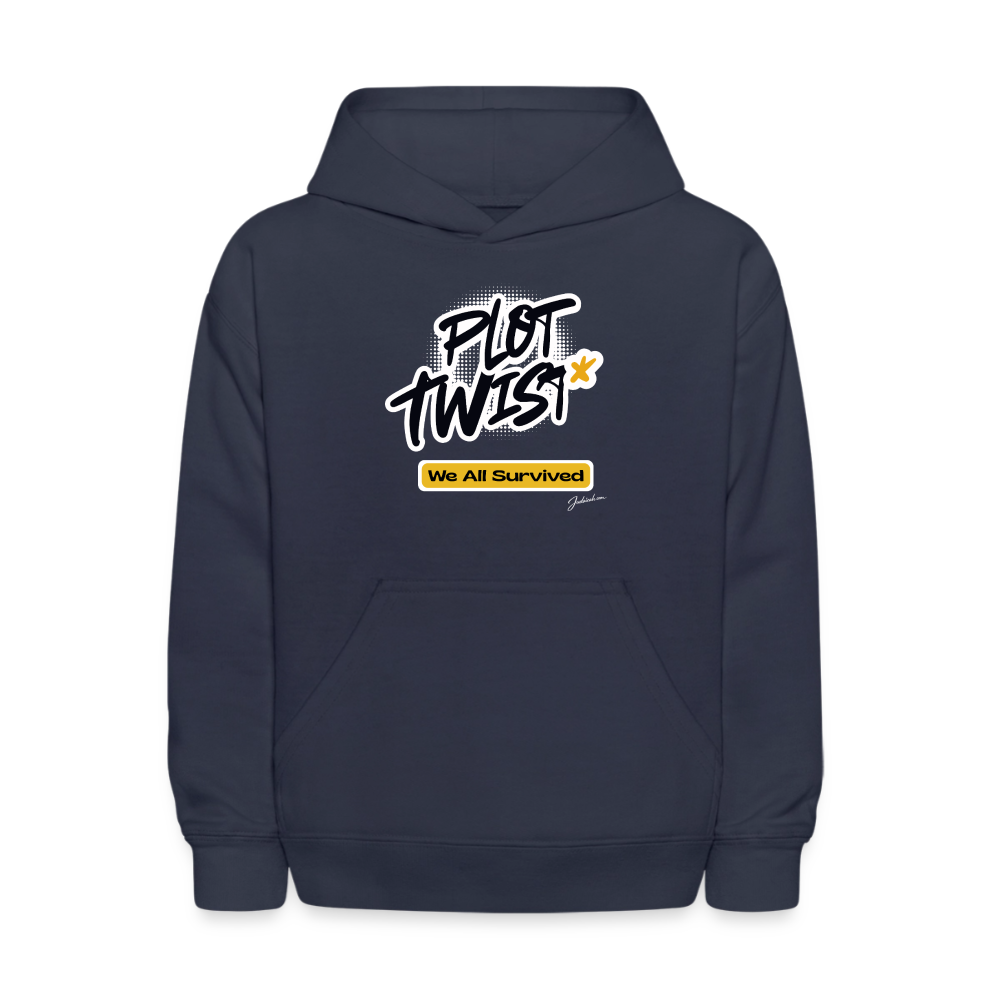 Plot Twist Kids' Hoodie - navy
