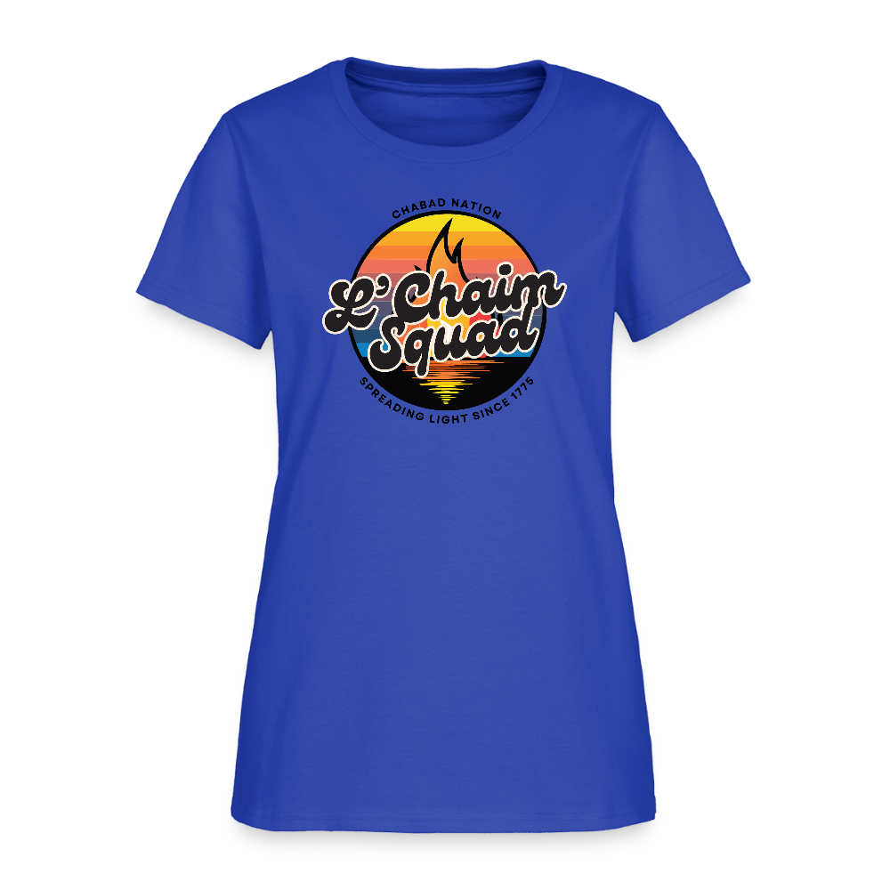 L’Chaim Squad – Spreading Light Women's T-Shirt - royal blue