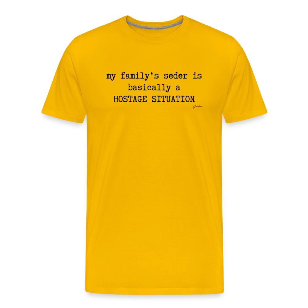 Seder Hostage Men's Premium T-Shirt - sun yellow