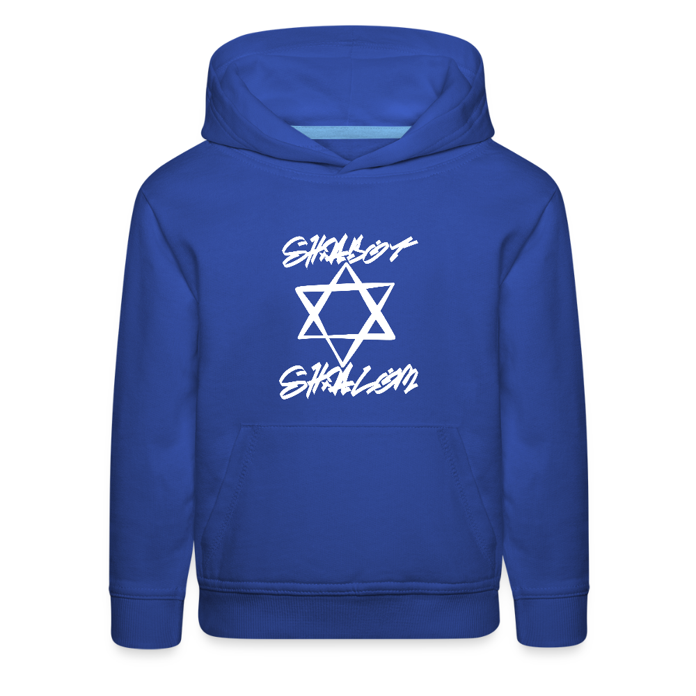 Shabbat Shalom Graffiti Light Star Kids‘ Premium Hoodie - royal blue