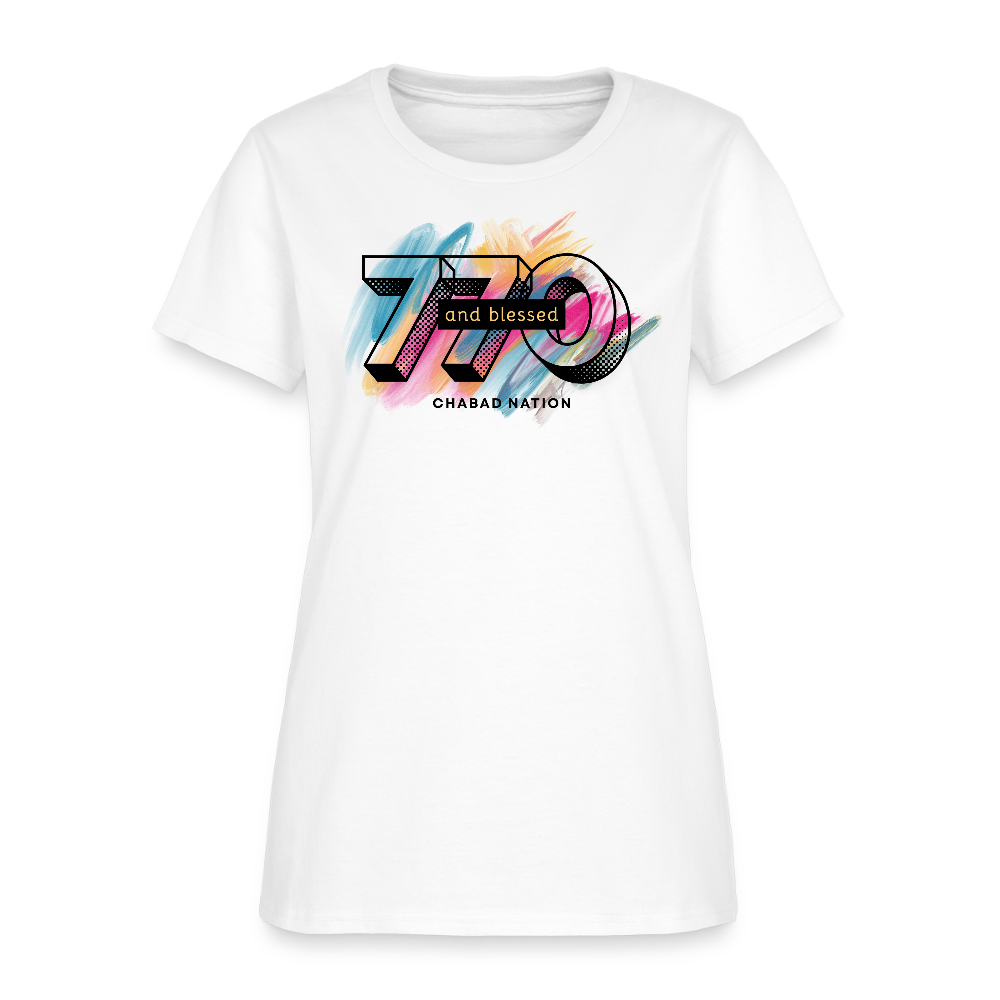 770 And Blessed Women's T-Shirt - white