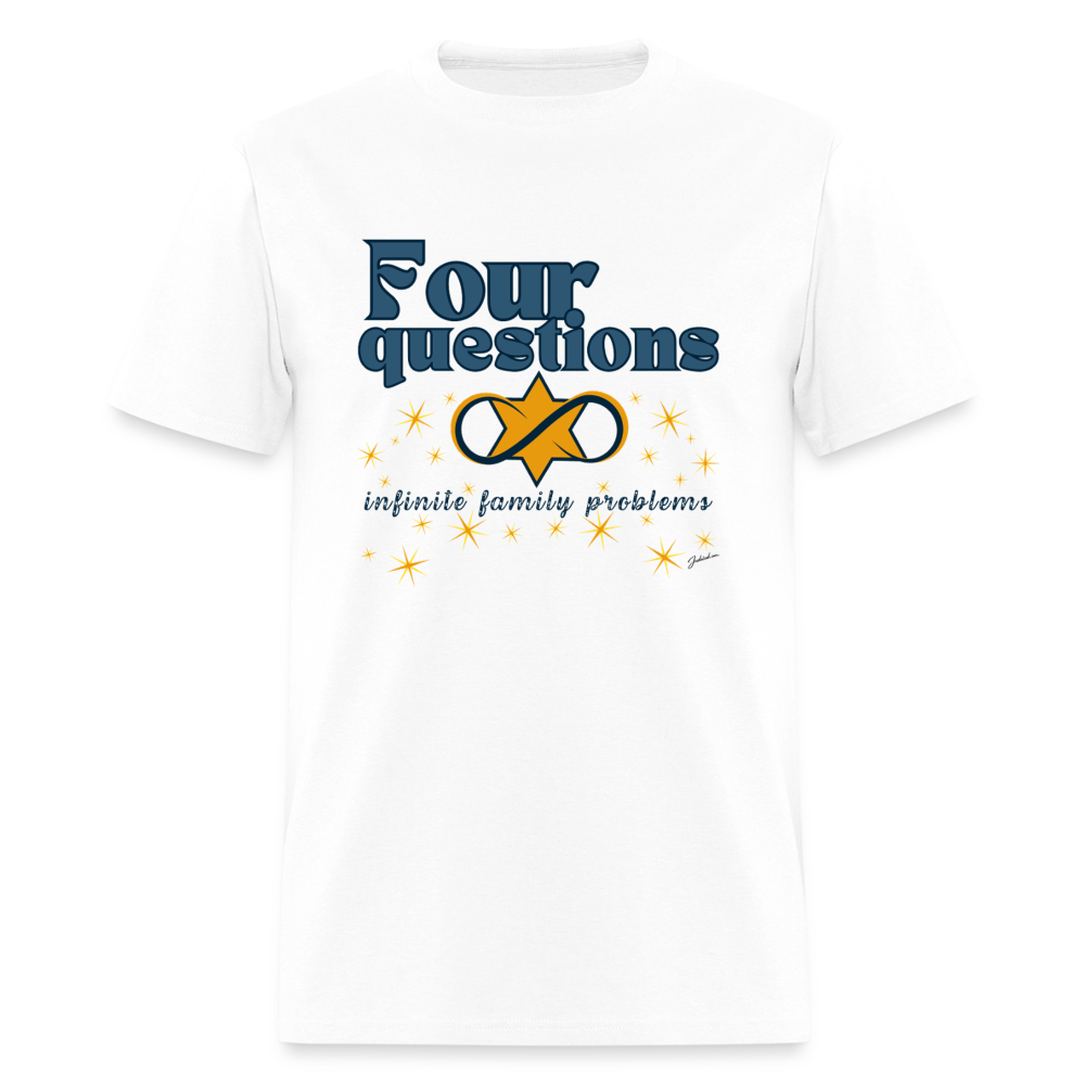 Four Questions Men's T-Shirt | GILDAN 5000 - white