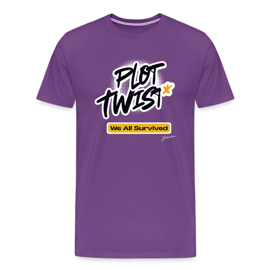 Plot Twist Men's Premium T-Shirt - purple