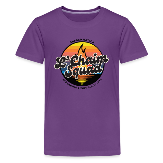 L’Chaim Squad – Spreading Light Kids' Premium T-Shirt - purple