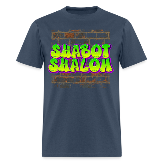 Shabot Shalom Brick 770 Graffiti Men's T-Shirt | GILDAN 5000 - blue dusk