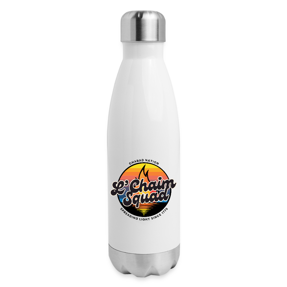 L’Chaim Squad – Spreading Light Insulated Stainless Steel Water Bottle - white