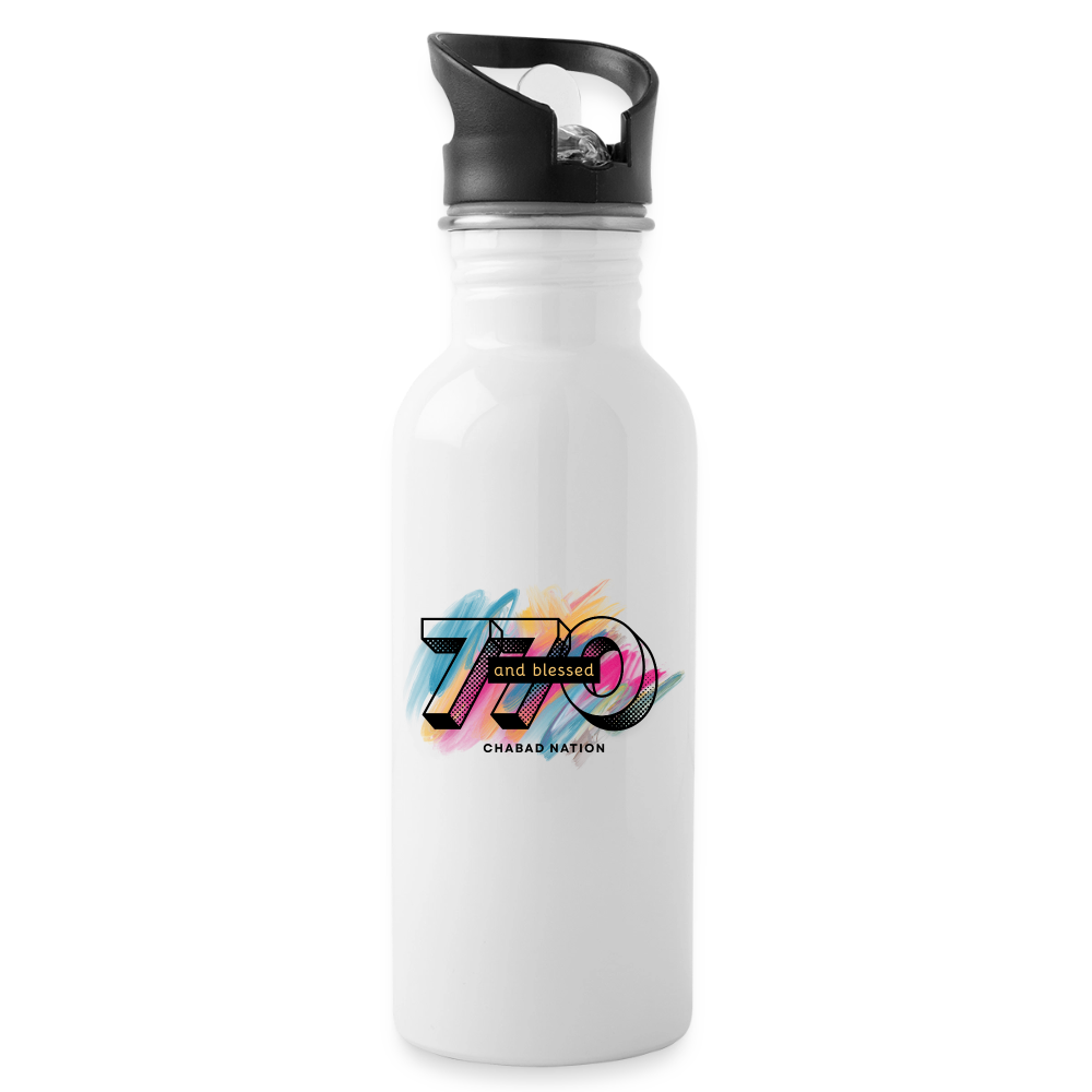 770 And Blessed Water Bottle - white