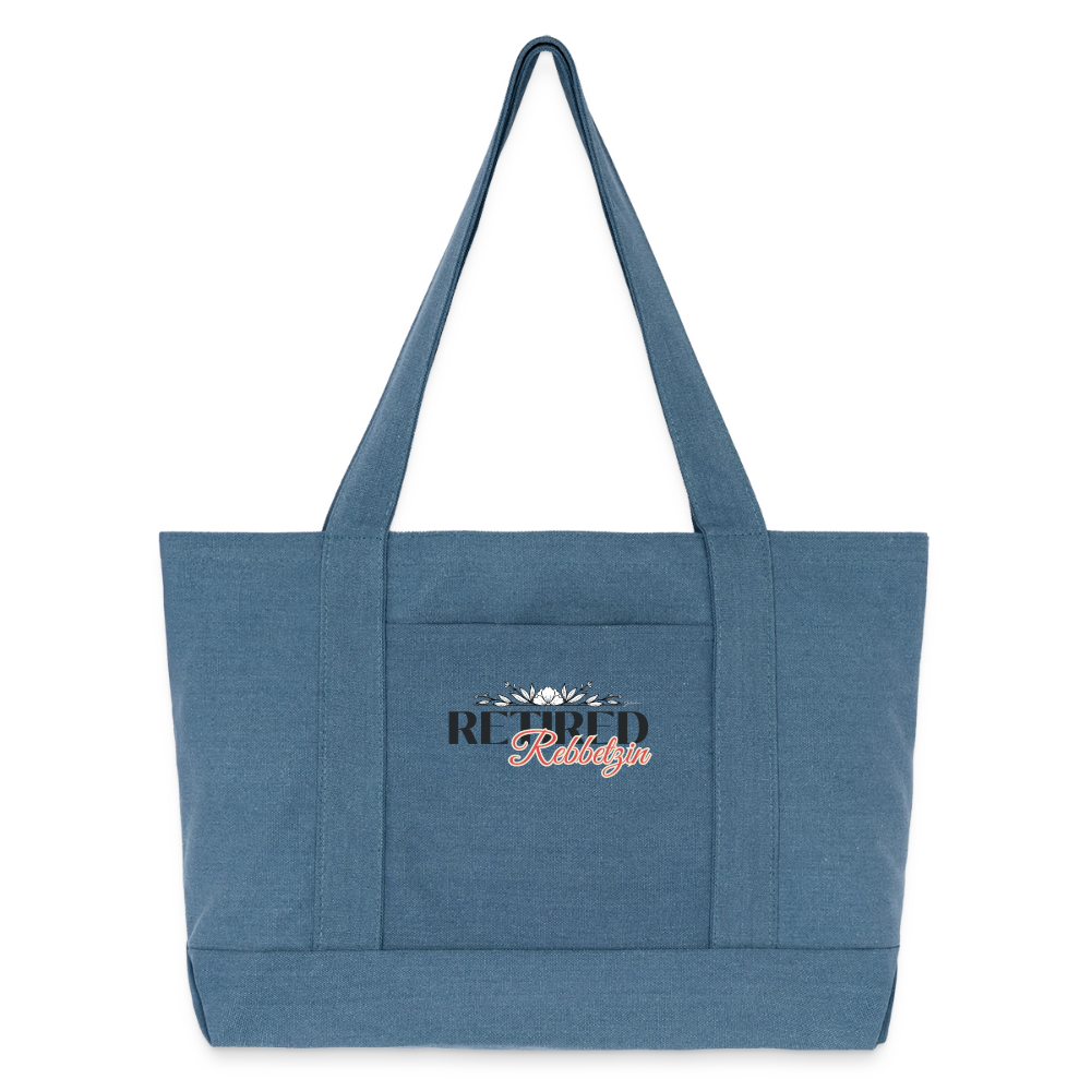 Retired Rabbetzin Cotton Pigment Dyed Tote Bag - denim