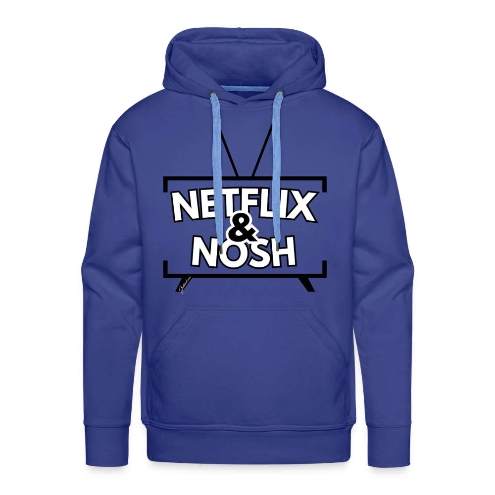 Netflix & Nosh Men’s Premium Hoodie - royal blue