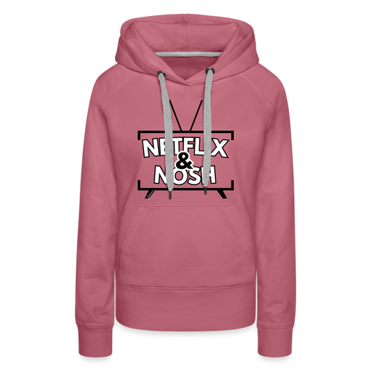 Netflix & Nosh Women’s Premium Hoodie - mauve