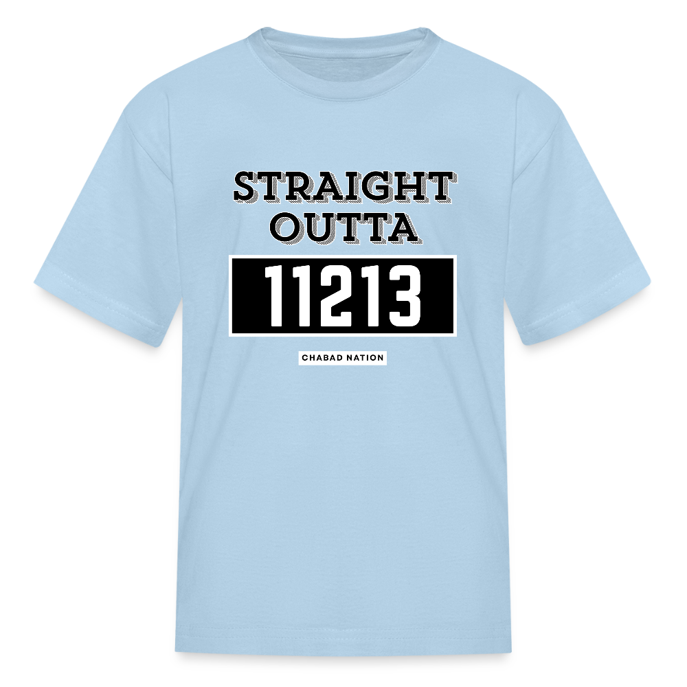 Straight Outta 11213 Kids' T-Shirt - powder blue