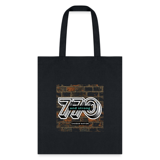 770 And Strong Tote Bag - black