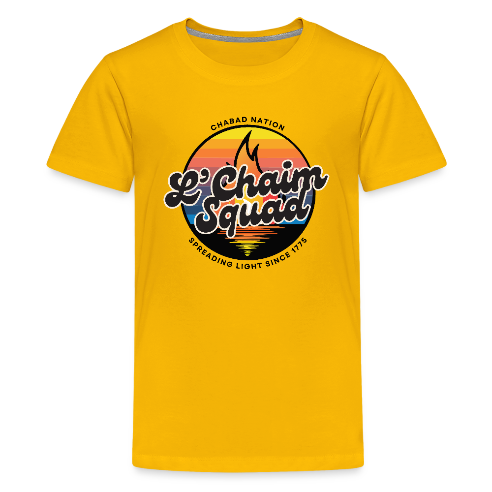 L’Chaim Squad – Spreading Light Kids' Premium T-Shirt - sun yellow