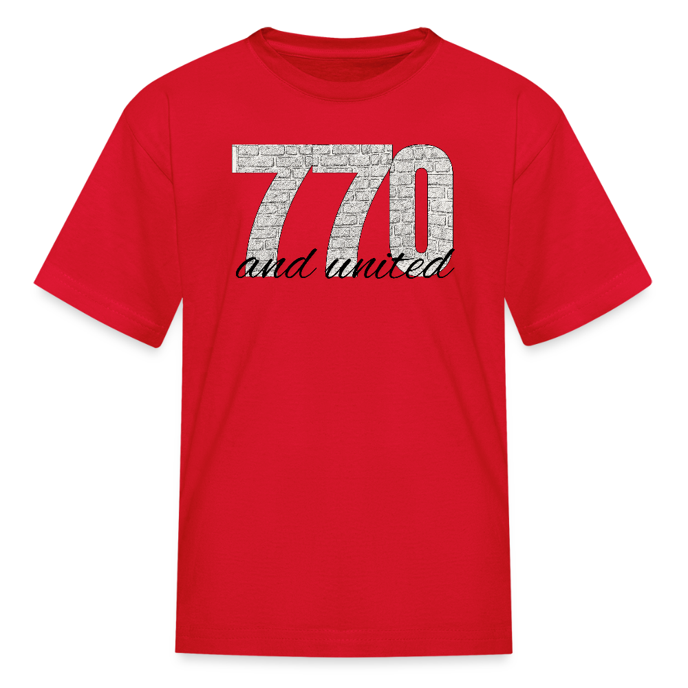 770 And United Kids' T-Shirt - red