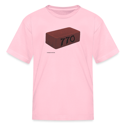 770 Solid Brick Kids' T-Shirt - pink