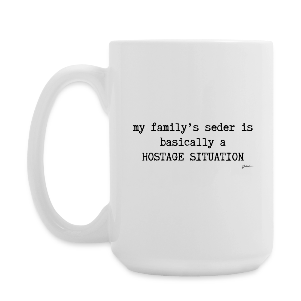 Seder Hostage Coffee/Tea Mug 15 oz - white