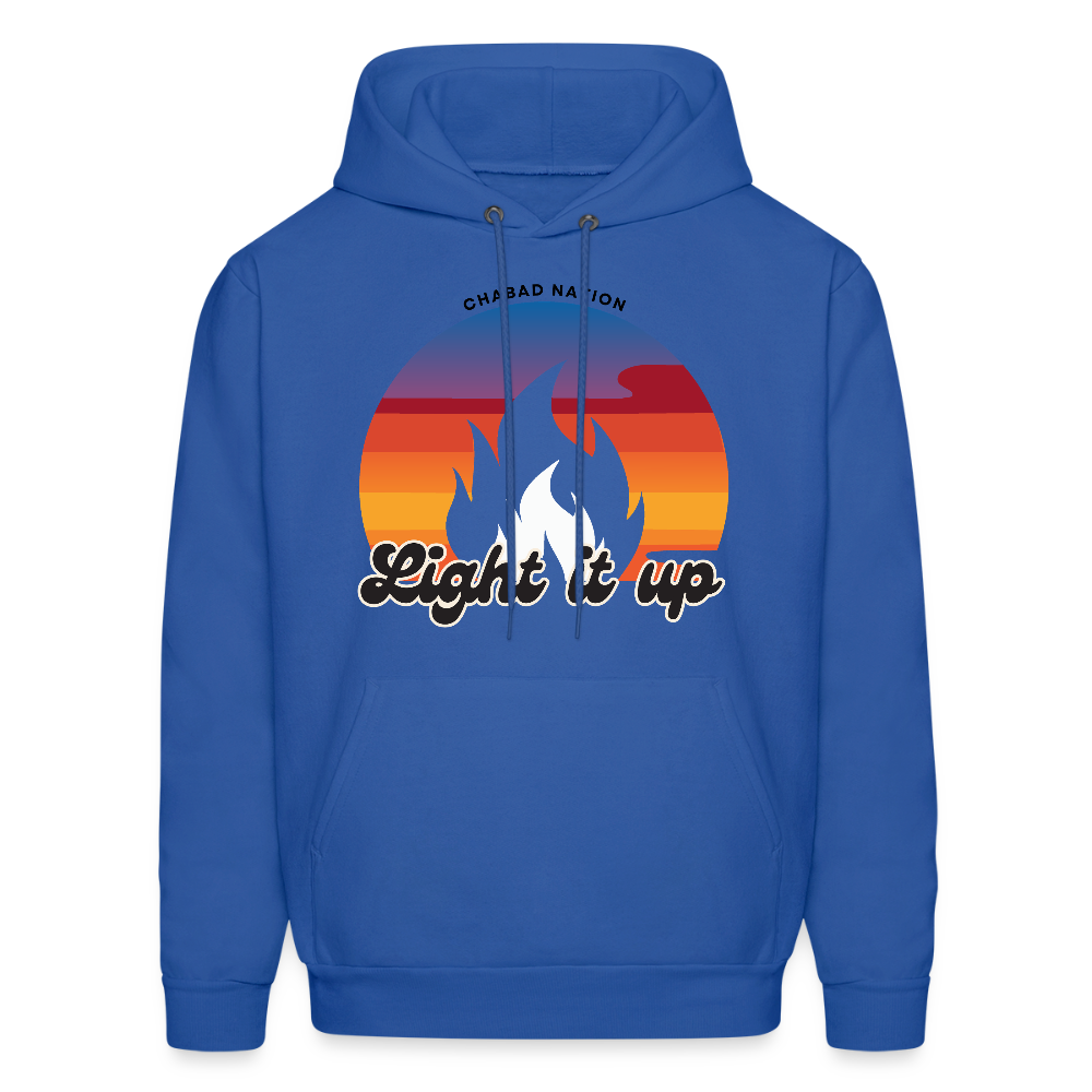 Light It Up Men's Hoodie - royal blue
