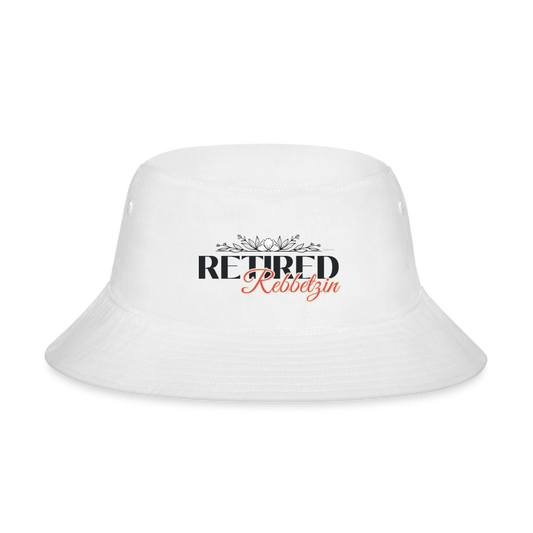 Retired Rabbetzin Bucket Hat - white